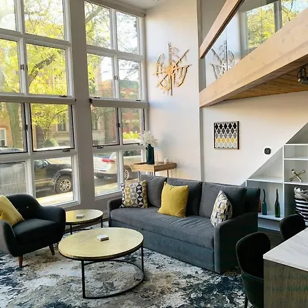 Lincoln Park Light-Filled Loft Apartment Chicago Exterior photo